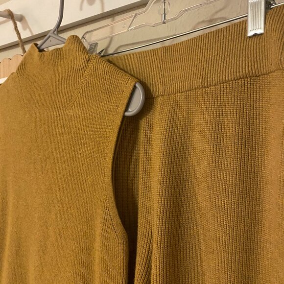 A New Day Womens Ribbed Sweater Set - Tan - Picture 6 of 8